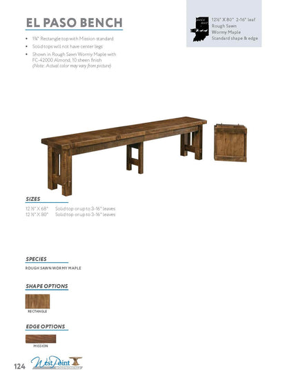 El Paso Bench