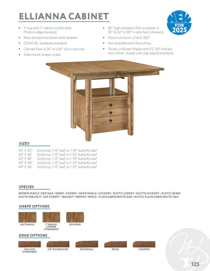 Ellianna Cabinet Table