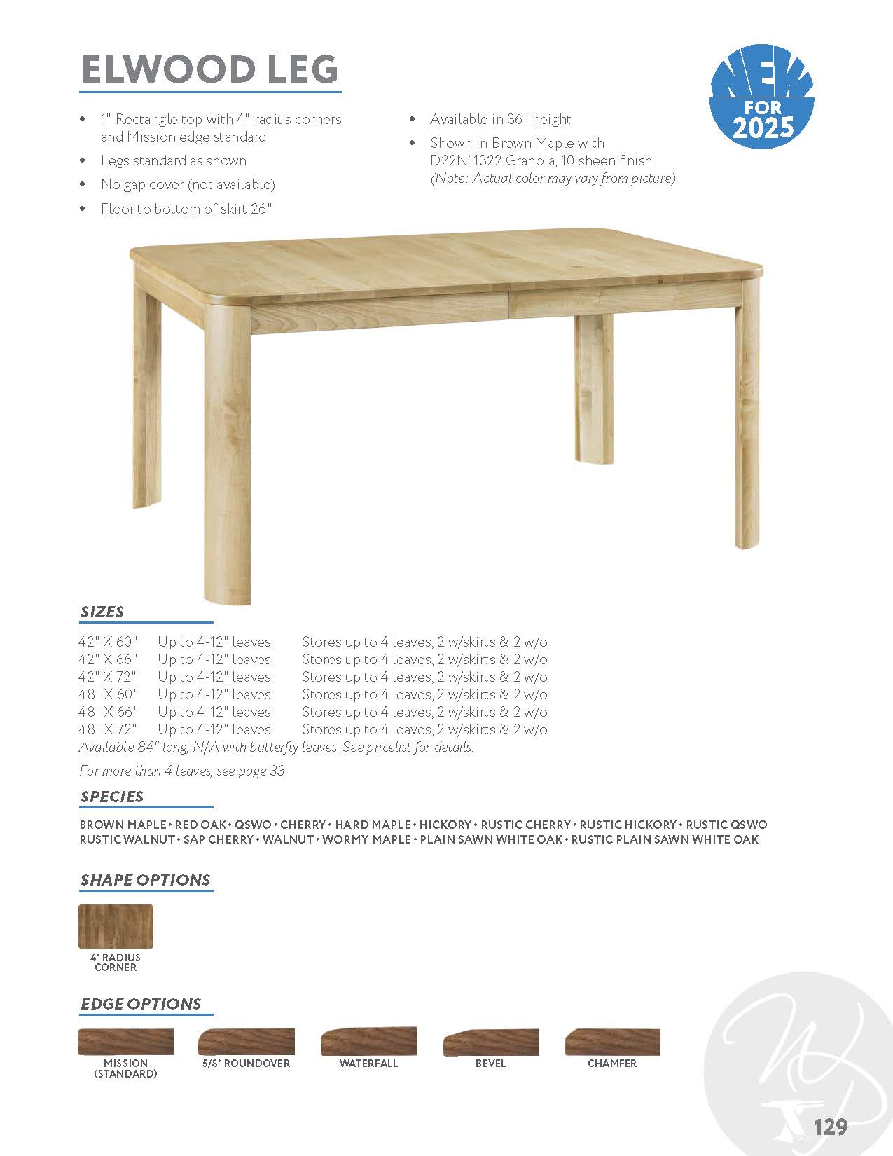 Elwood Leg Table