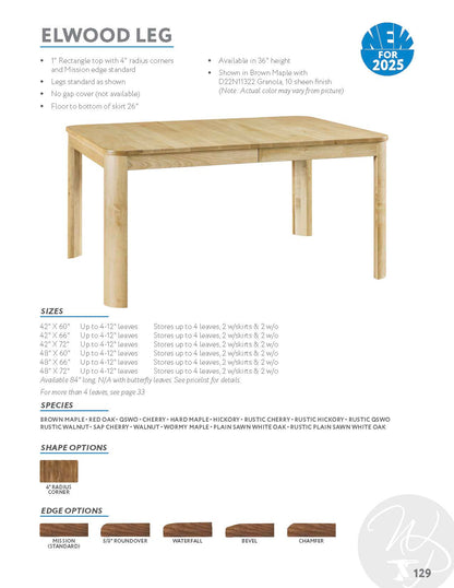 Elwood Leg Table