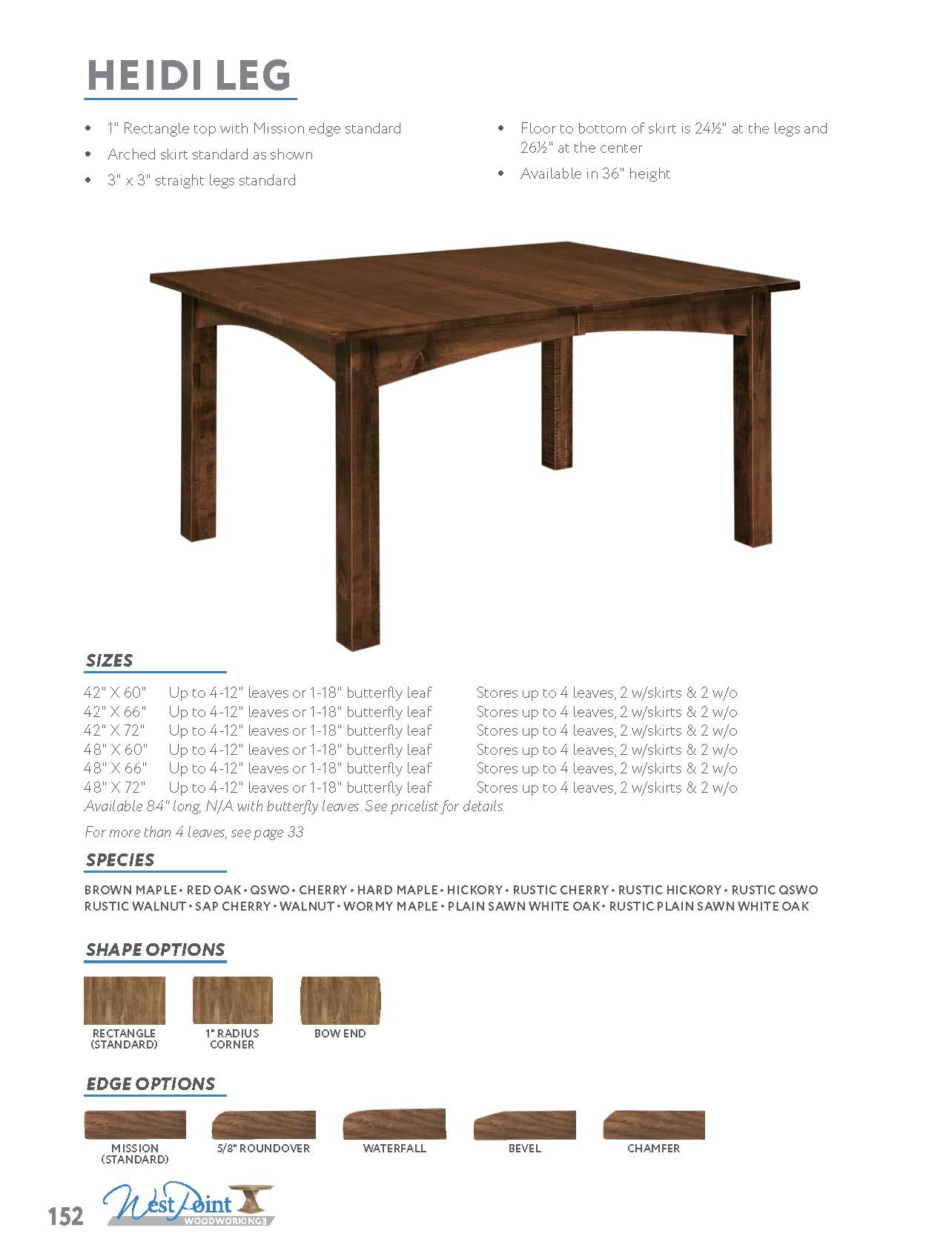Heidi Leg Table
