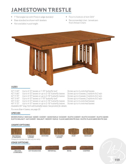 Jamestown Trestle Table