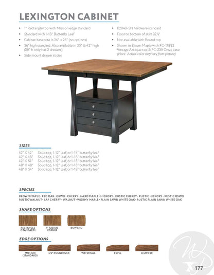 Lexington Cabinet Table