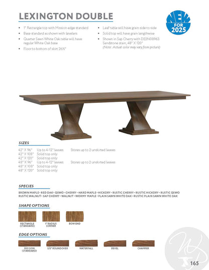 Lexington Double Pedestal Table