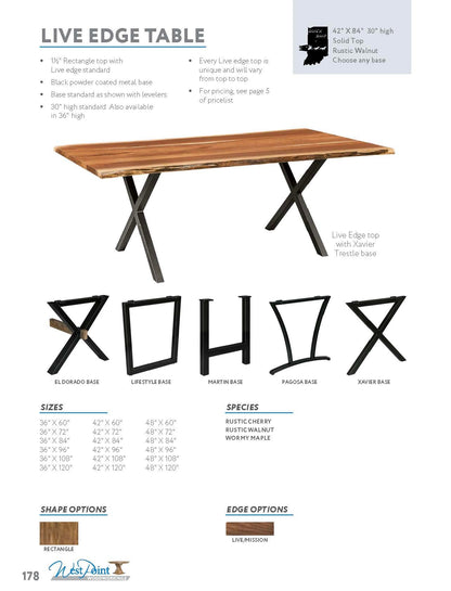 Live Edge Table