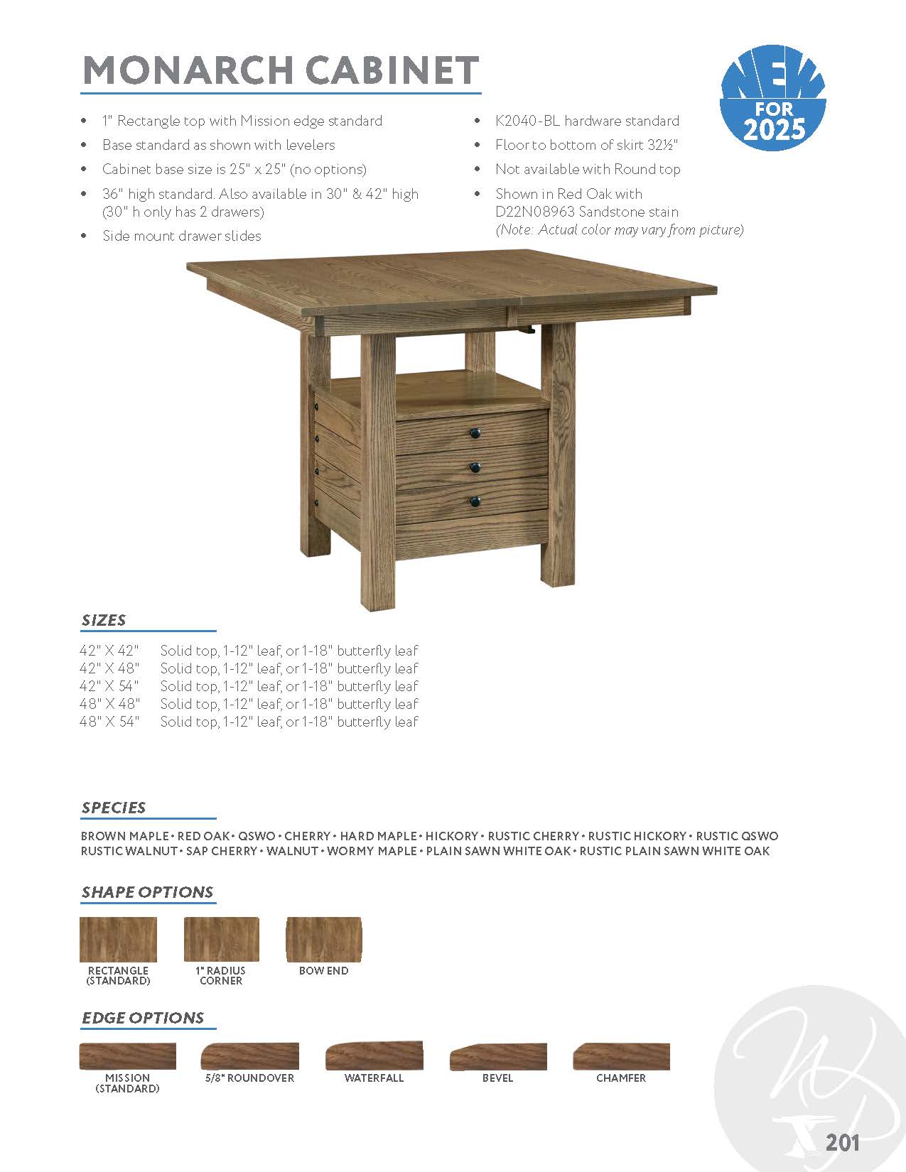 Monarch Cabinet Table