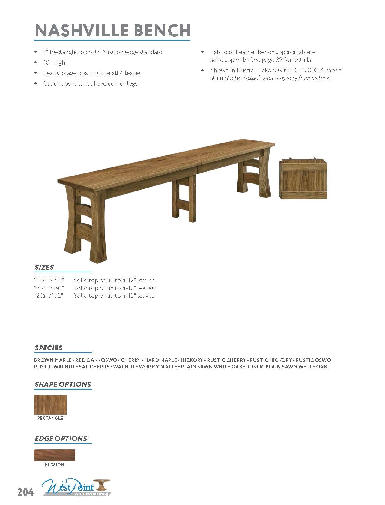 Nashville Bench