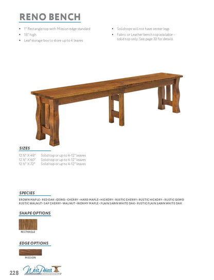 Reno Bench