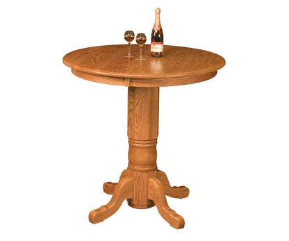 Traditional Single Pub Pedestal Table