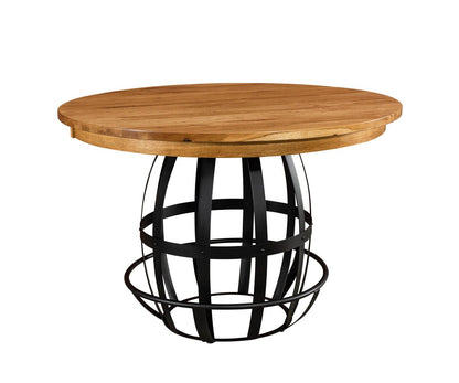 Wabash Barrel Single Pedestal Table