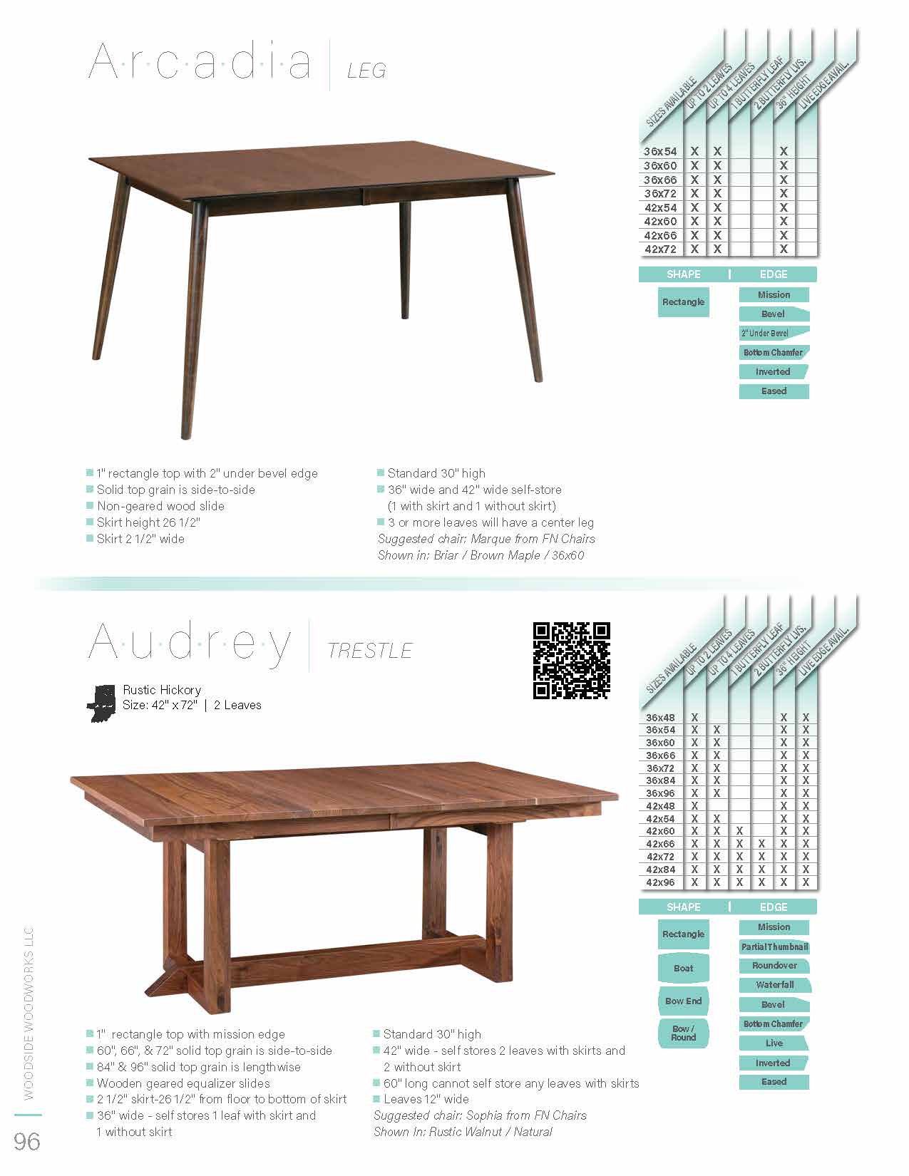 Audrey Trestle Table