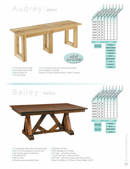 Bailey Trestle Table