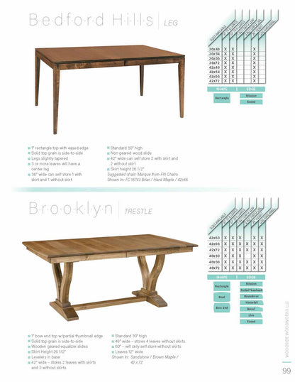 Brooklyn Trestle Table
