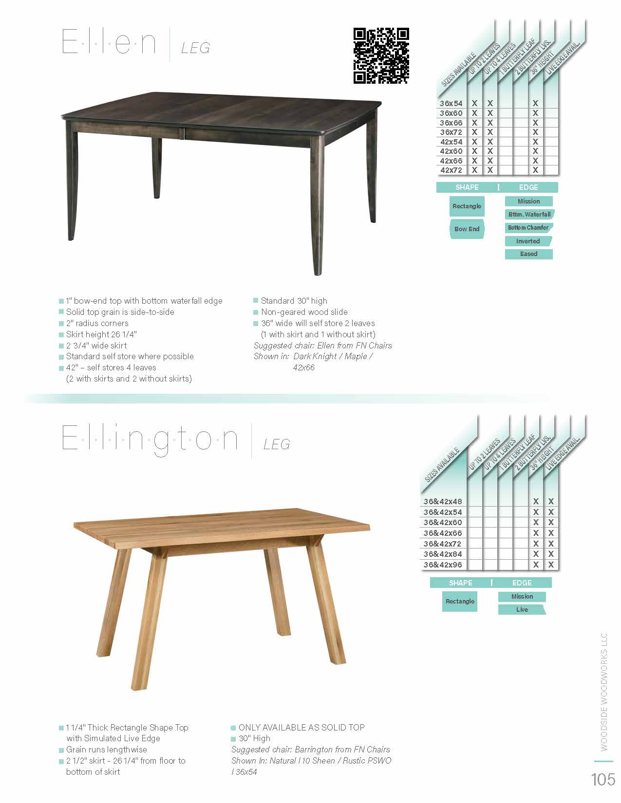 Ellington Leg Table