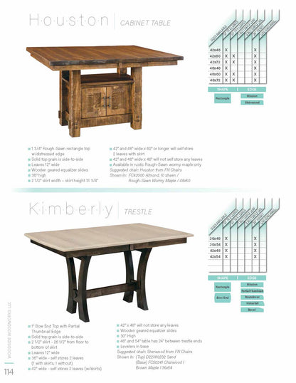 Kimberly Trestle Table