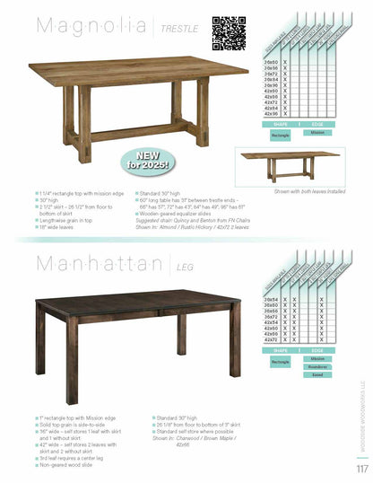 Magnolia Trestle Table