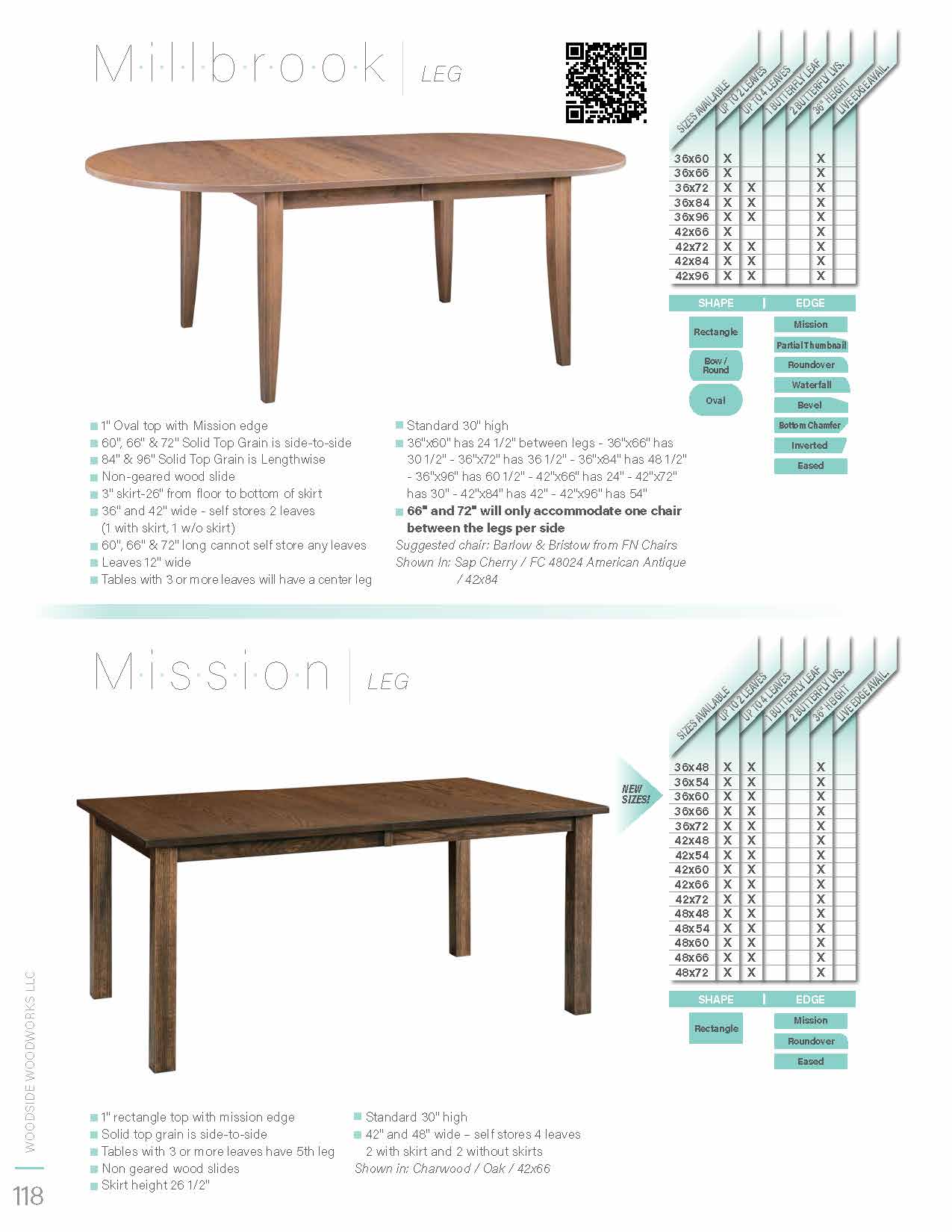 Millbrook Leg Table