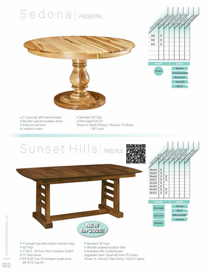 Sunset Hills Trestle Table