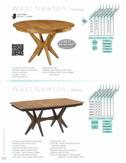 West Newton Trestle Table