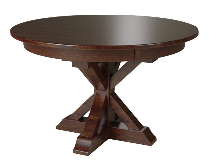 X Base Single Pedestal Table