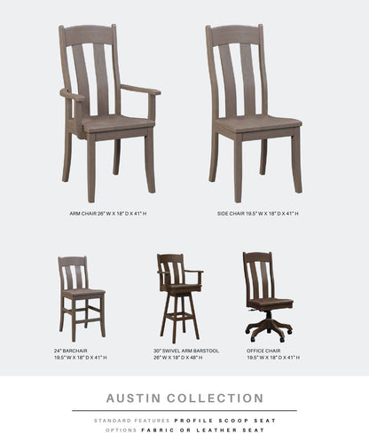 Austin Arm Swivel Bar Stool