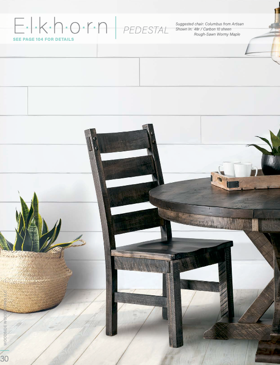 Elkhorn Pedstal Table