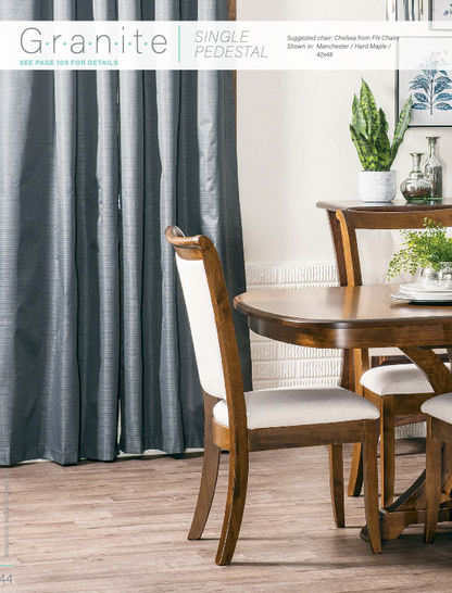 Granite Single Pedestal Table