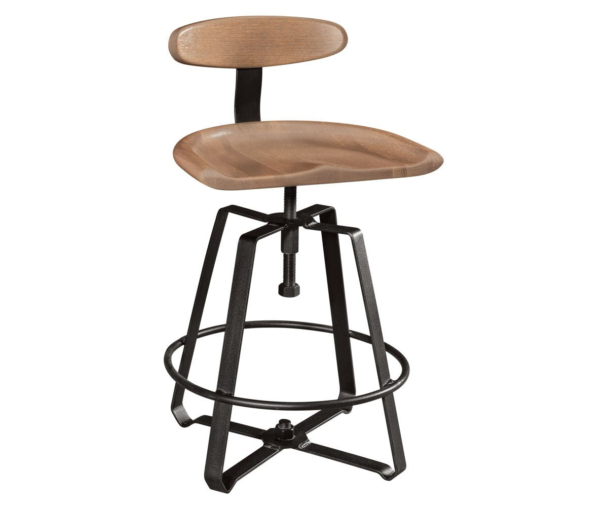 Iron Craft Bar Stool with Back product photo
