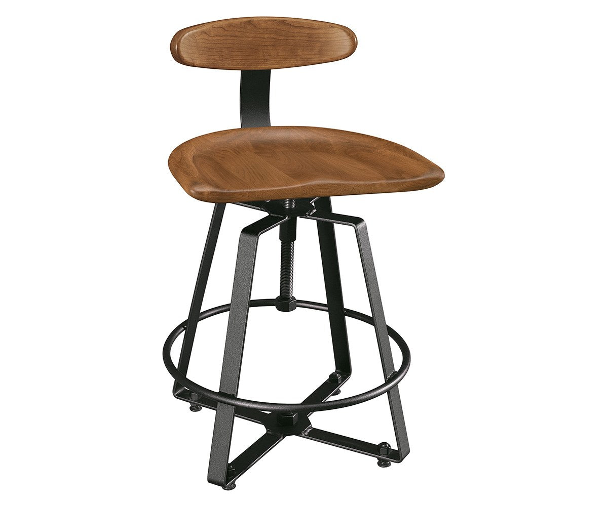 Iron Craft Bar Stool with Back alternate view