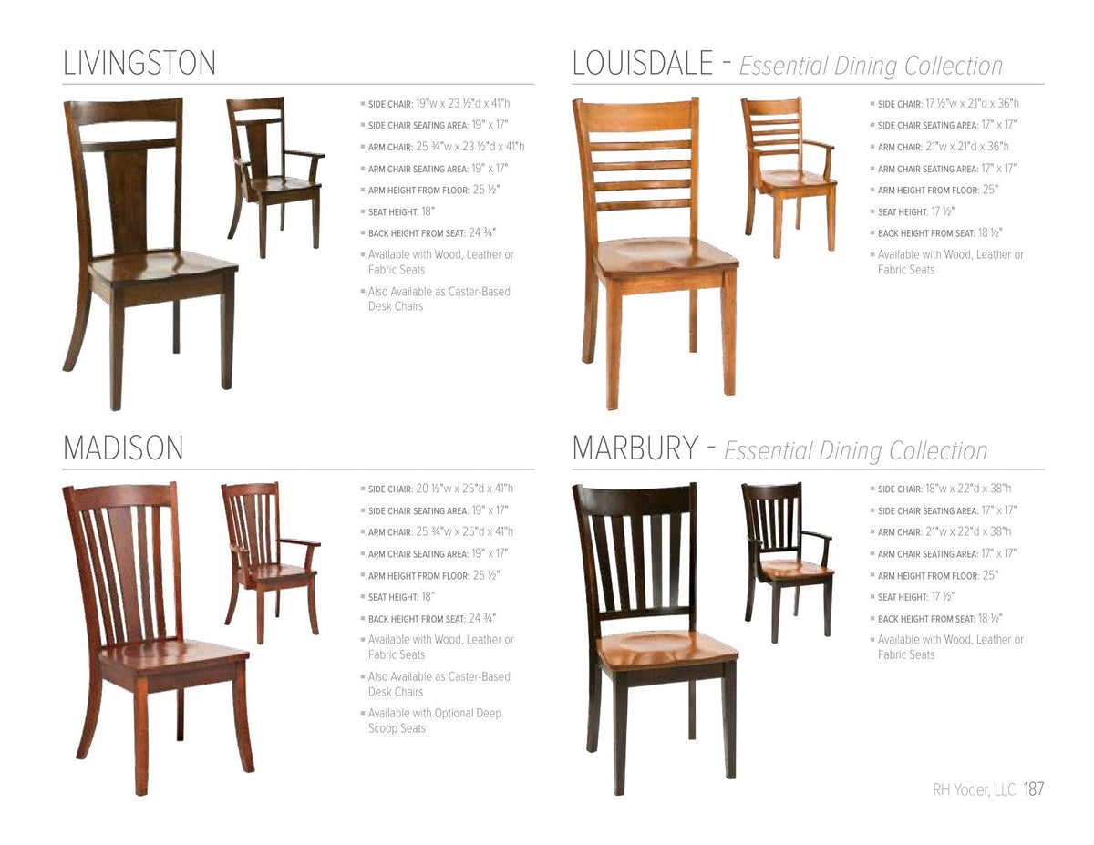Louisdale Side Chair catalog page