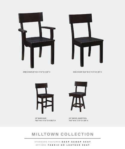 Milltown Side Swivel Bar Stool
