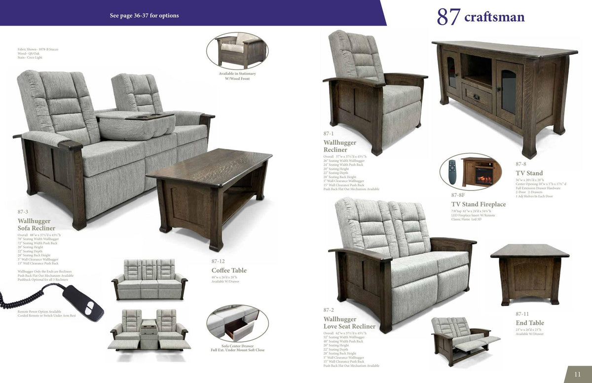 Craftsman collection catalog page