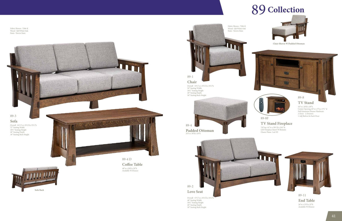89 Mission collection catalog page