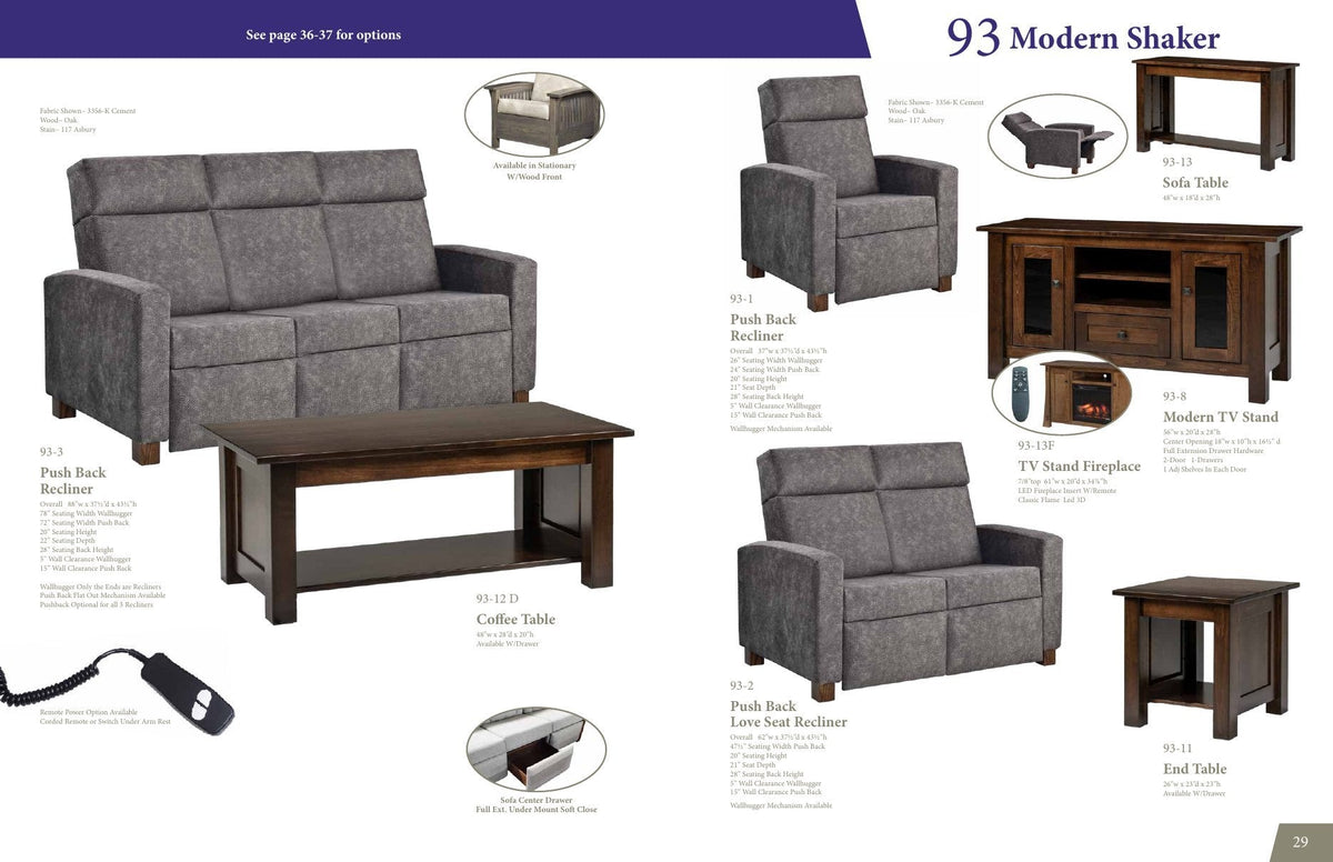 Modern Shaker End Table catalog page