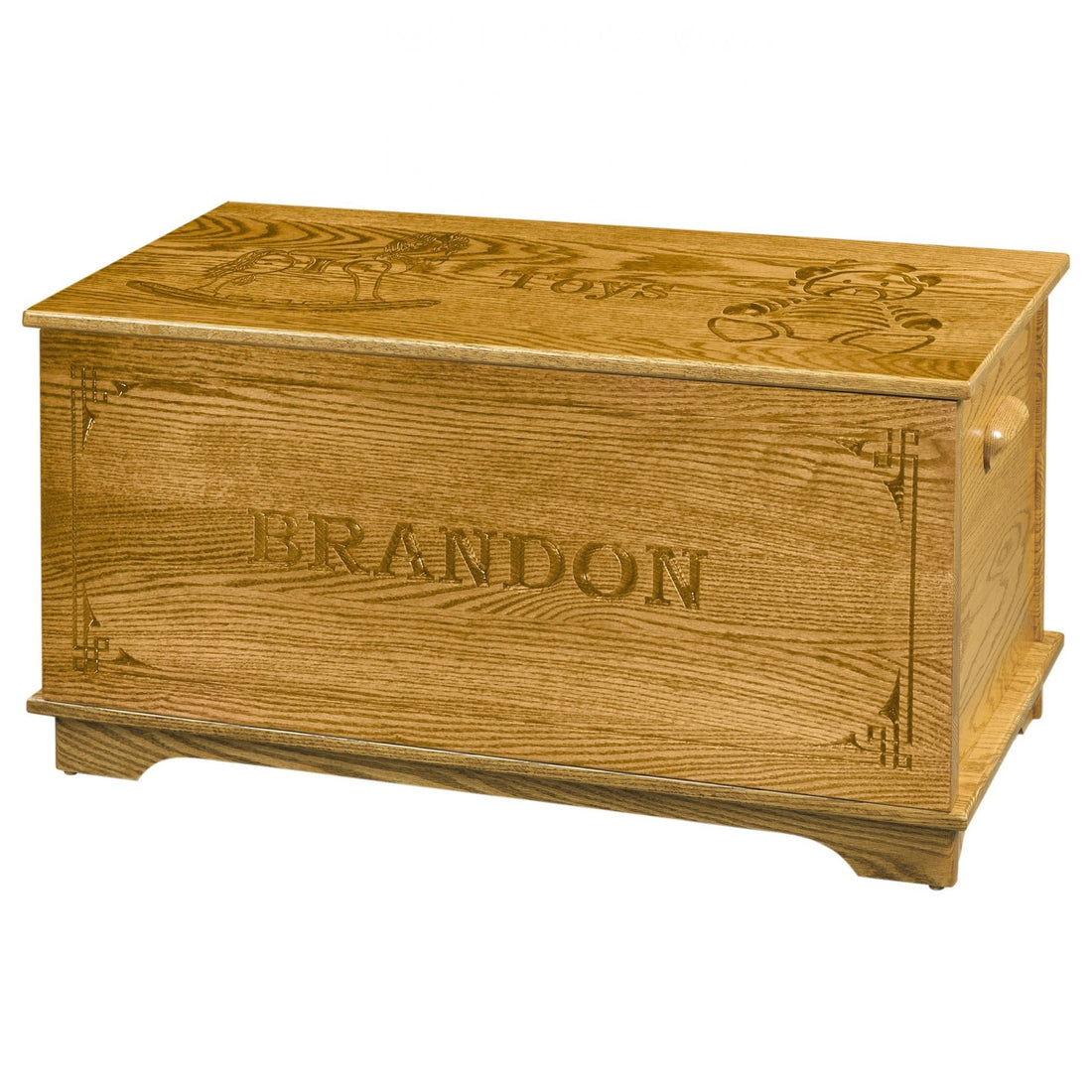 Shaker Toy Box with Name and Border