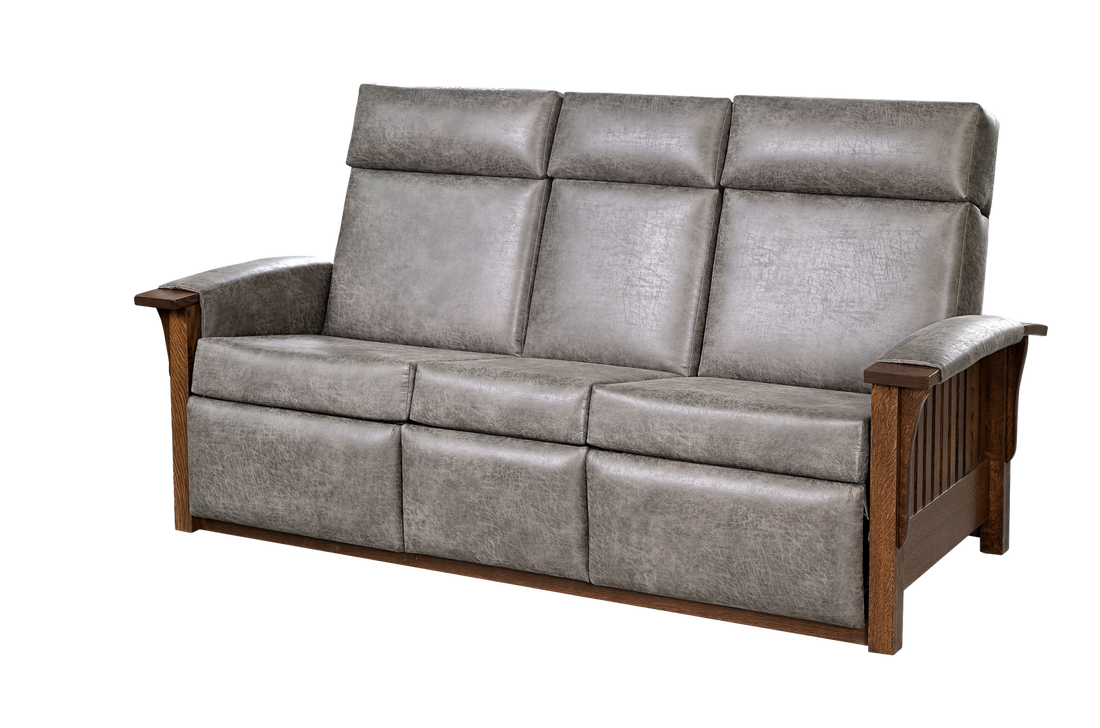 Mission Recliner Sofa with Fold-Down Console