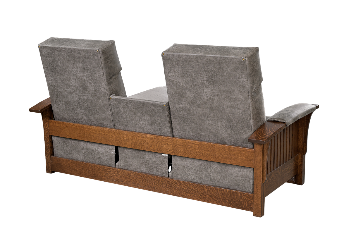 Mission Recliner Sofa with Fold-Down Console