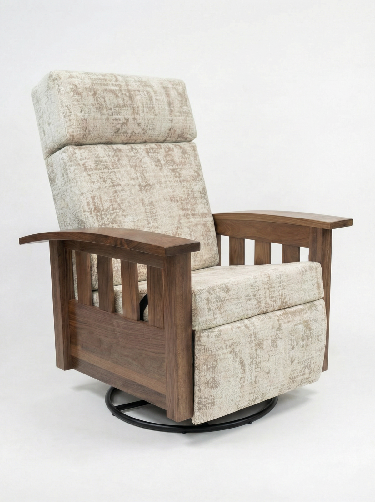Timber Mission Swivel Glider Recliner - Steel Base