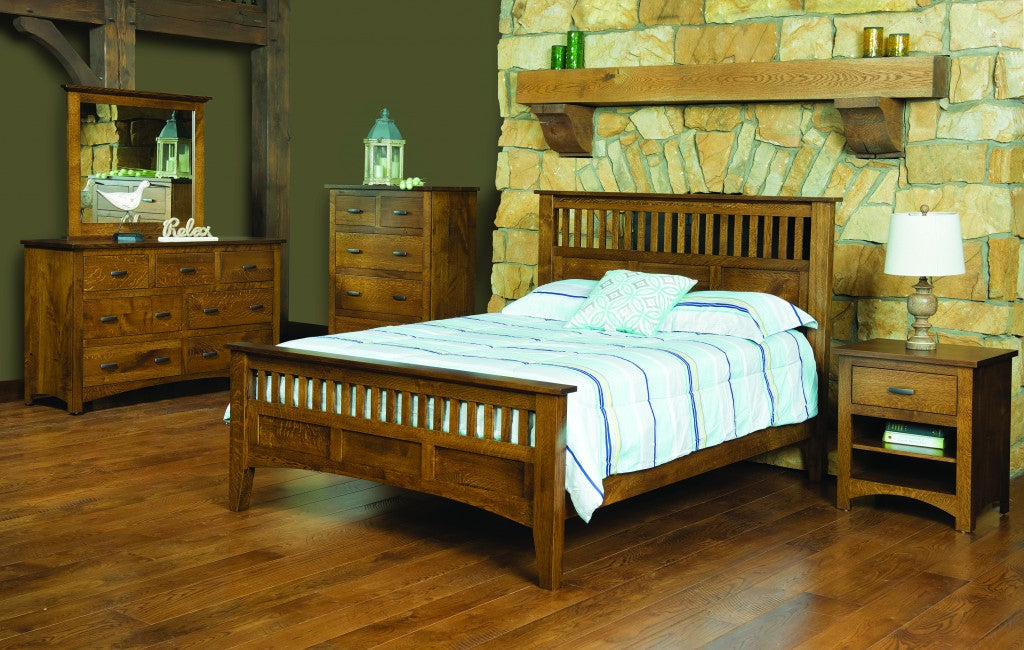 Siesta Mission Tall Dresser with Mirror - 61" Wide
