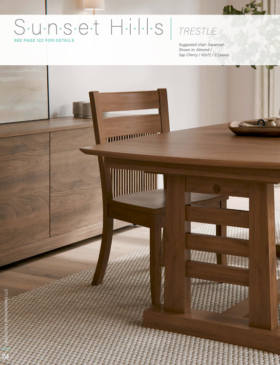 Sunset Hills Trestle Table